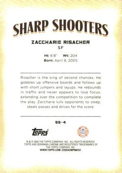 2023-24 Bowman University Chrome - Sharp Shooters #SS-4 Zaccharie Risacher Back