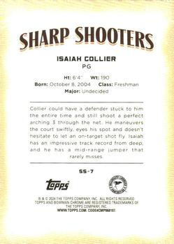 2023-24 Bowman University Chrome - Sharp Shooters #SS-7 Isaiah Collier Back