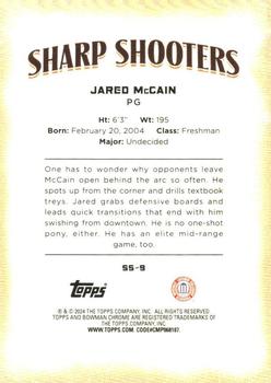 2023-24 Bowman University Chrome - Sharp Shooters #SS-9 Jared McCain Back