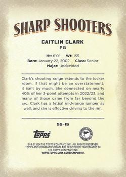 2023-24 Bowman University Chrome - Sharp Shooters #SS-15 Caitlin Clark Back