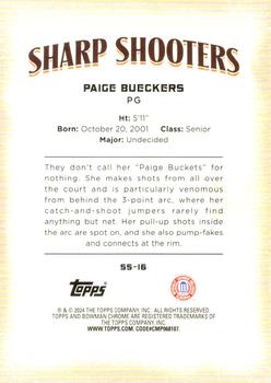 2023-24 Bowman University Chrome - Sharp Shooters #SS-16 Paige Bueckers Back