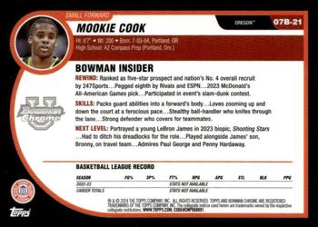 2023-24 Bowman University Chrome - 2007-08 Bowman #07B-21 Mookie Cook Back