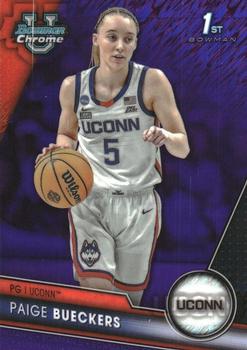 2023-24 Bowman University Chrome - Purple Shimmer Refractor #90 Paige Bueckers Front