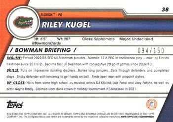2023-24 Bowman University Chrome - Fuchsia Mini-Diamond Refractor #38 Riley Kugel Back