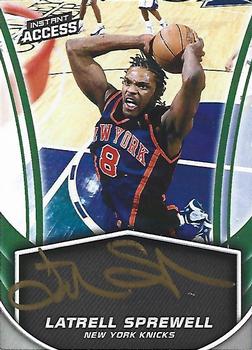 2017-18 Panini Instant NBA - Instant Access Autographs Green #IA-LP Latrell Sprewell Front