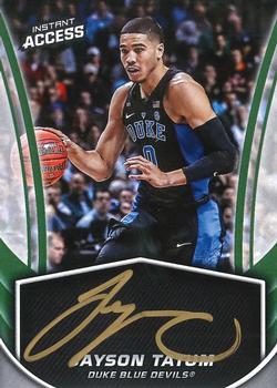 2017-18 Panini Instant NBA - Instant Access Autographs Green #IA-JT Jayson Tatum Front