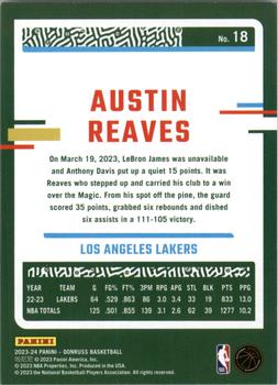 2023-24 Donruss - Silver Press Proof #18 Austin Reaves Back