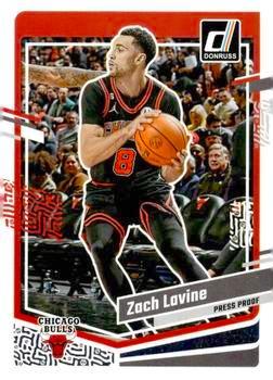 2023-24 Donruss - Silver Press Proof #28 Zach LaVine Front