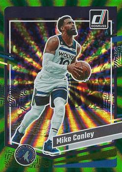 2023-24 Donruss - Green Laser Holo #13 Mike Conley Front