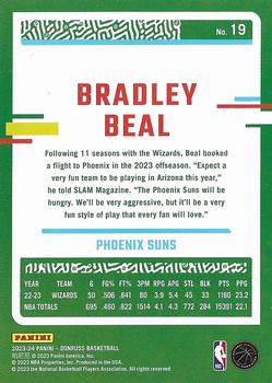 2023-24 Donruss - Green Laser Holo #19 Bradley Beal Back