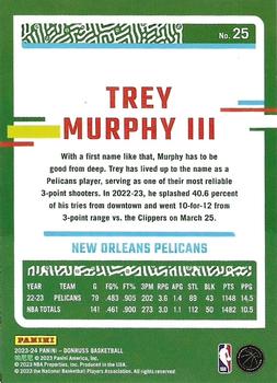 2023-24 Donruss - Green Laser Holo #25 Trey Murphy III Back