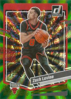 2023-24 Donruss - Green Laser Holo #28 Zach LaVine Front