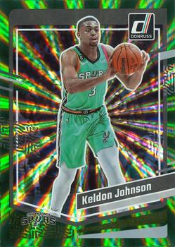 2023-24 Donruss - Green Laser Holo #50 Keldon Johnson Front
