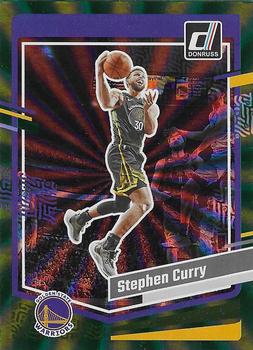 2023-24 Donruss - Green Laser Holo #65 Stephen Curry Front