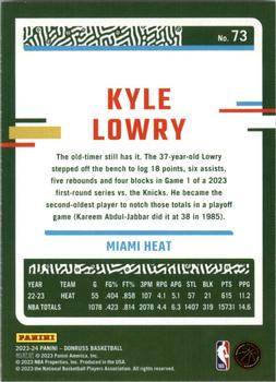 2023-24 Donruss - Green Laser Holo #73 Kyle Lowry Back
