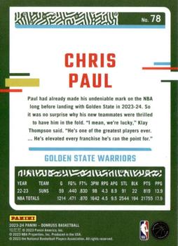 2023-24 Donruss - Green Laser Holo #78 Chris Paul Back