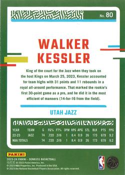 2023-24 Donruss - Green Laser Holo #80 Walker Kessler Back