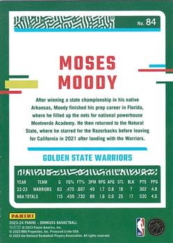 2023-24 Donruss - Green Laser Holo #84 Moses Moody Back