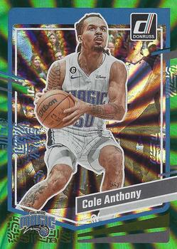 2023-24 Donruss - Green Laser Holo #163 Cole Anthony Front