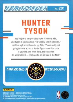 2023-24 Donruss - Green Laser Holo #201 Hunter Tyson Back