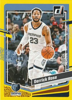 2023-24 Donruss - Yellow Flood #75 Derrick Rose Front
