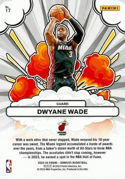 2023-24 Donruss - Bomb Squad #17 Dwyane Wade Back
