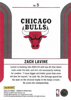2023-24 Donruss - Franchise Features #5 Zach LaVine Back