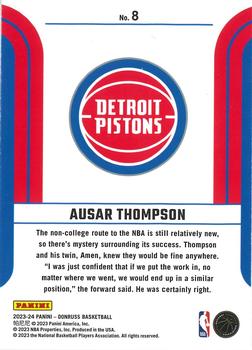 2023-24 Donruss - Franchise Features #8 Ausar Thompson Back