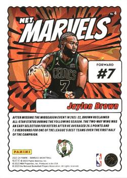 2023-24 Donruss - Net Marvels #4 Jaylen Brown Back