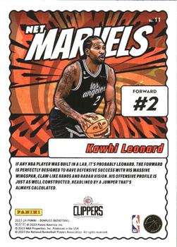 2023-24 Donruss - Net Marvels #11 Kawhi Leonard Back