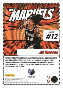 2023-24 Donruss - Net Marvels #12 Ja Morant Back