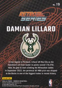2023-24 Donruss - Retro Series #19 Damian Lillard Back