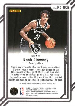 2023-24 Donruss - Rookie Dominators Autographs #RD-NCB Noah Clowney Back