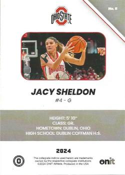 2023-24 ONIT Athlete Ohio State Lady Buckeyes #5 Jacy Sheldon Back