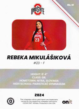 2023-24 ONIT Athlete Ohio State Lady Buckeyes #13 Rebeka Mikulasokova Back