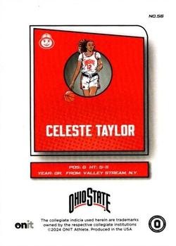 2023-24 ONIT Athlete Ohio State Lady Buckeyes #56 Celeste Taylor Back