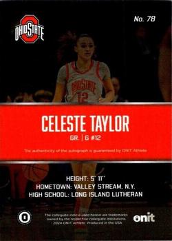 2023-24 ONIT Athlete Ohio State Lady Buckeyes #78 Celeste Taylor Back