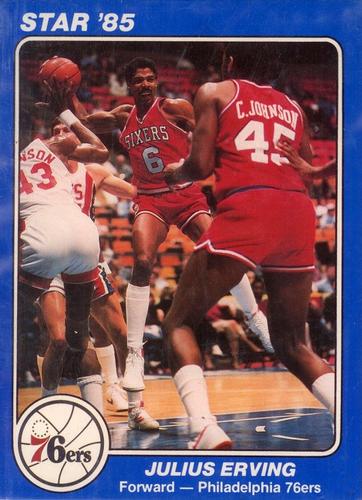 1985 Star Super Teams Philadelphia 76ers #1 Julius Erving Front