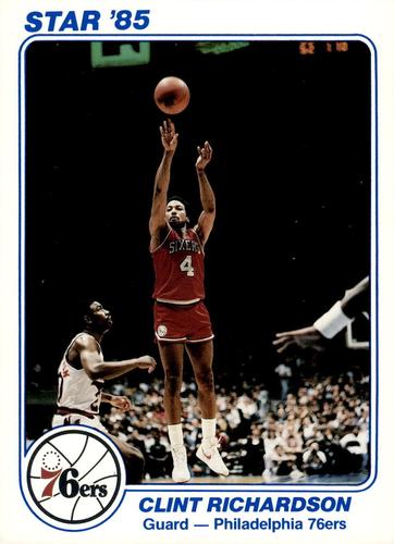 1985 Star Super Teams Philadelphia 76ers #9 Clint Richardson Front