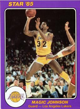 1985 Star Super Teams Los Angeles Lakers #2 Magic Johnson Front