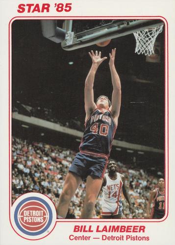 1985 Star Super Teams Detroit Pistons #4 Bill Laimbeer Front