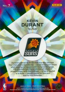 2023-24 Panini Prizm - Kaleidoscopic #7 Kevin Durant Back