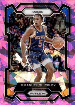 2023-24 Panini Prizm - Prizms Pink Ice #33 Immanuel Quickley Front