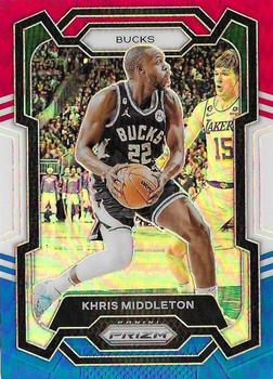 2023-24 Panini Prizm - Prizms Red White and Blue #60 Khris Middleton Front