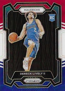 2023-24 Panini Prizm - Prizms Red White and Blue #163 Dereck Lively II Front