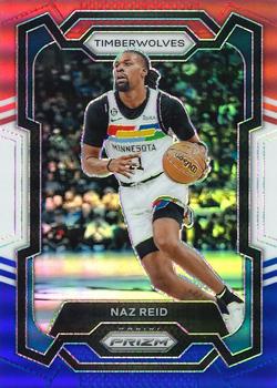 2023-24 Panini Prizm - Prizms Red White and Blue #204 Naz Reid Front