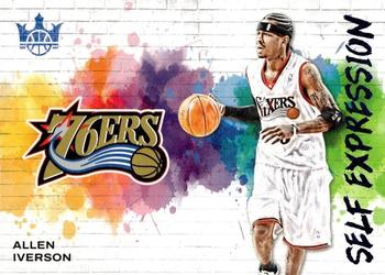 2023-24 Panini Court Kings - Self Expression Sapphire #18 Allen Iverson Front