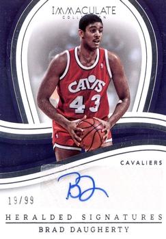 2022-23 Panini Immaculate Collection - Heralded Signatures #IHS-BRD Brad Daugherty Front