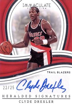 2022-23 Panini Immaculate Collection - Heralded Signatures #IHS-CLY Clyde Drexler Front