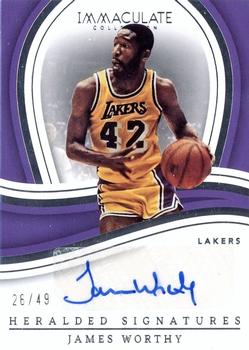 2022-23 Panini Immaculate Collection - Heralded Signatures #IHS-JWO James Worthy Front